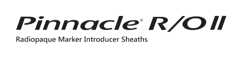 View PINNACLE® R/O II Radiopaque Marker Introducer Sheaths Logo PINNACLE® R/O II Radiopaque Marker Introducer Sheaths Logo